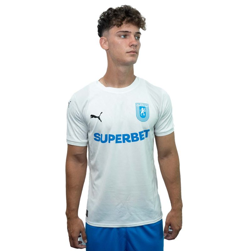 Tricou Oficial de Joc 25-26 deplasare alb Universitatea Craiova - Imagine 2
