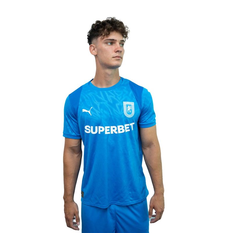 Tricou Oficial de Joc 25-26 deplasare albastru Universitatea Craiova - Imagine 2