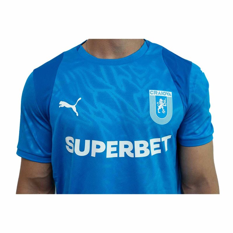 Tricou Oficial de Joc 25-26 deplasare albastru Universitatea Craiova - Imagine 3