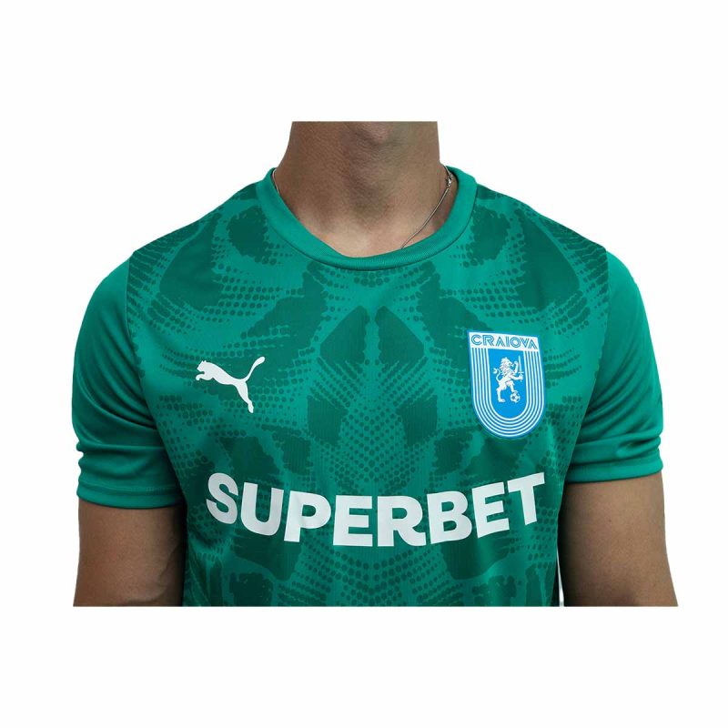 Tricou Oficial de Joc 25-26 portar verde Universitatea Craiova - Imagine 3